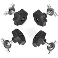 Tornillos de montaje de 4 piezas de fijación de acero inoxidable para carril T5-T6 AB BJ 20